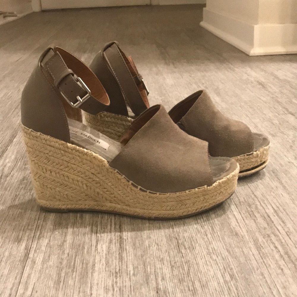 Steve Madden (Jaylen) espadrille wedge, olive